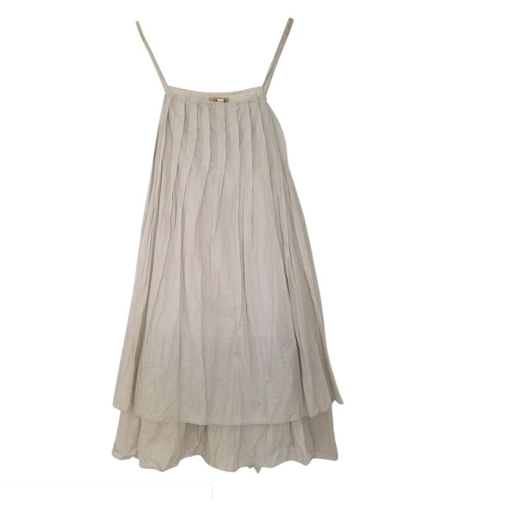 Light Airy Linen Crinkle Self Tie Dress